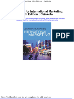 Full Download Test Bank For International Marketing 10th Edition Czinkota PDF Full Chapter