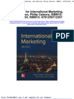 Full Download Test Bank For International Marketing 18th Edition Philip Cateora Isbn10 1259712354 Isbn13 9781259712357 PDF Full Chapter