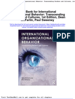 Test Bank For International Organizational Behavior: Transcending Borders and Cultures, 1St Edition, Dean Mcfarlin, Paul Sweeney