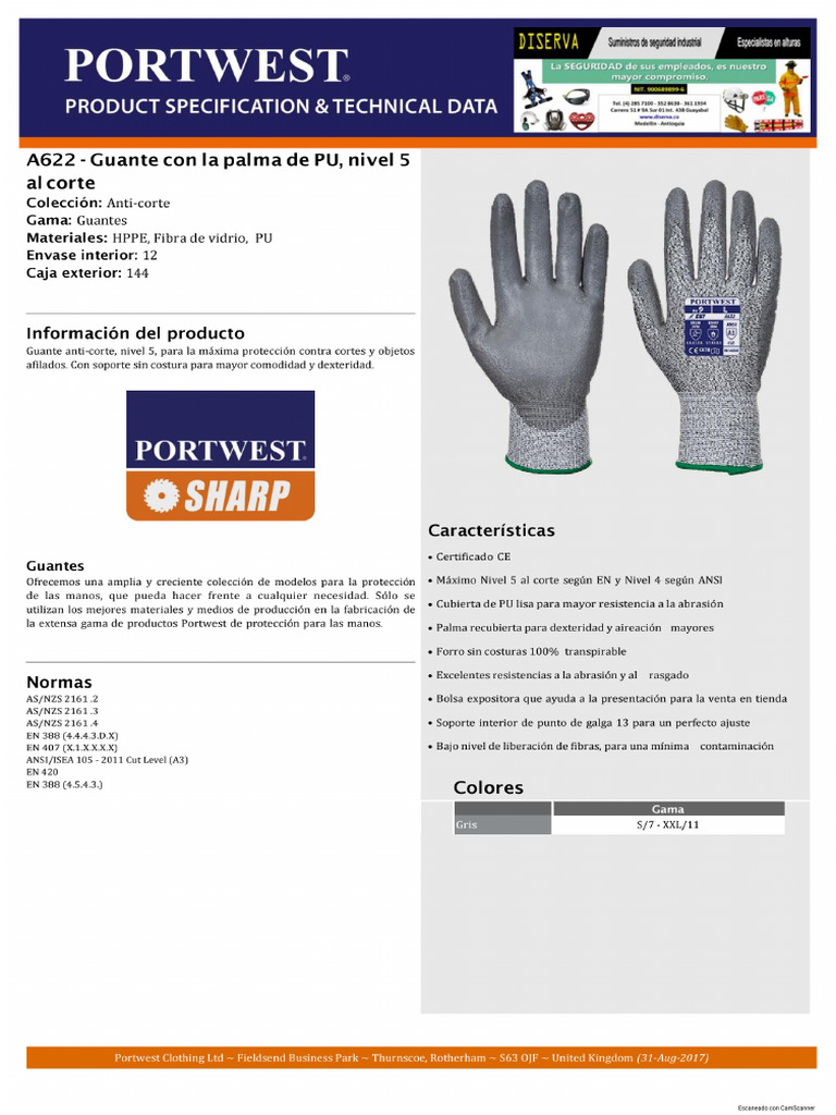 Portwest Impact - Guanti protettivi anti impatto A721