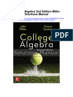 Instant download College Algebra 2nd Edition Miller Solutions Manual pdf full chapter