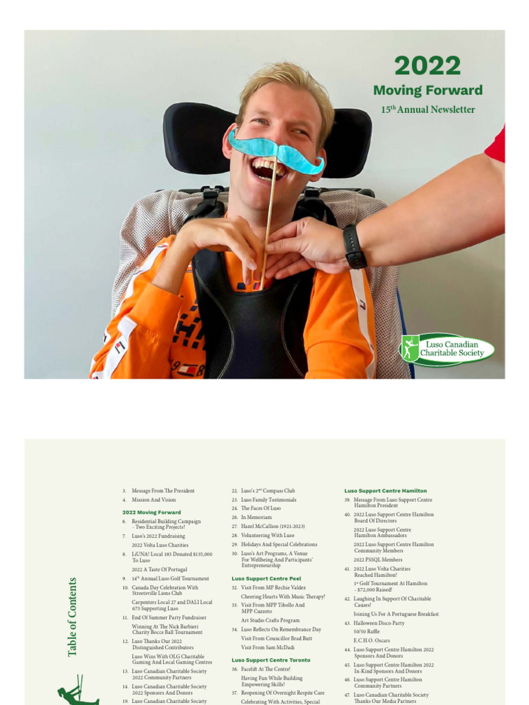 Luso Canadian Charitable Society 2022 Update | PDF | Portugal | Fundraising