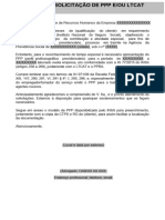 Carta de Solicitação PPP LTCAT