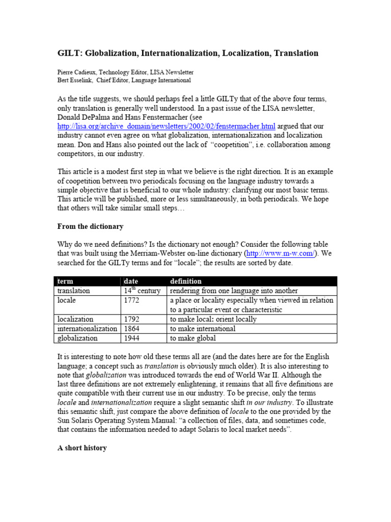 Understanding GILT: Key Definitions | PDF | Computing | Communication