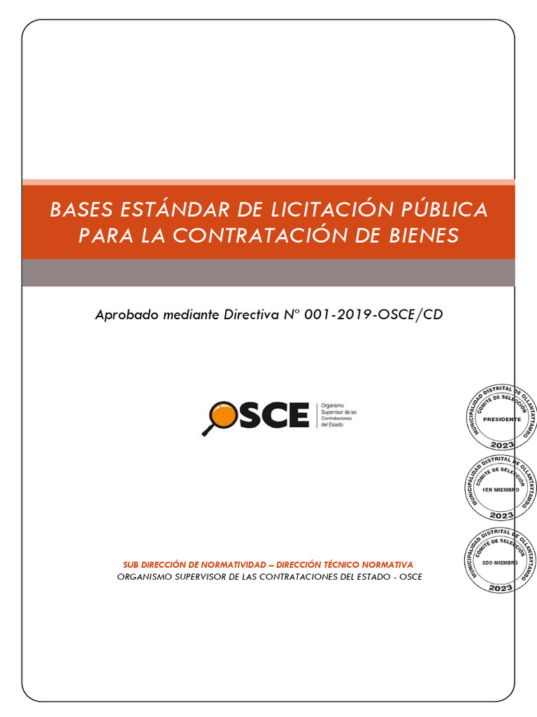 Bases Estandar++LP001++INTEGRADAS 20231218 180546 629 | PDF | Apelación ...