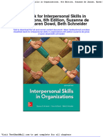 Full Download Test Bank For Interpersonal Skills in Organizations 6th Edition Suzanne de Janasz Karen Dowd Beth Schneider PDF Full Chapter