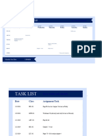 Weekly Task Schedule