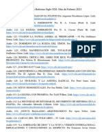 Planificación Reforma Siglo XXI. Mes de Febrero 2023