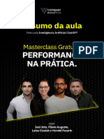Resumo MasterClass Performance Na Prática - Chat GPT