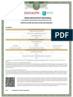 Certificado de Secundaria