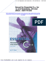 Full Download Solution Manual For Essential C For Engineers and Scientists 2 e 2nd Edition 0201741253 PDF Full Chapter