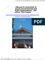 Solution Manual For Essentials of Accounting For Governmental and Not-for-Profit Organizations, 14th Edition, Paul Copley