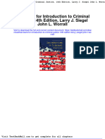 Full Download Test Bank For Introduction To Criminal Justice 14th Edition Larry J Siegel John L Worrall PDF Full Chapter