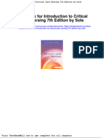 Full Download Test Bank For Introduction To Critical Care Nursing 7th Edition by Sole PDF Full Chapter