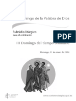 Subsidio Domingo de La Palabra de Dios Subsidio Liturgico 2024