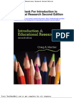 Full Download Test Bank For Introduction To Educational Research Second Edition PDF Full Chapter