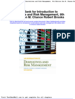 Full Download Test Bank For Introduction To Derivatives and Risk Management 9th Edition Don M Chance Robert Brooks PDF Full Chapter