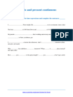 Present Tenses For Future Exercise 5