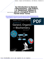 Full Download Test Bank For Introduction To General Organic and Biochemistry 12th Edition Frederick A Bettelheim William H Brown Mary K Campbell Shawn o Farrell Omar Torres PDF Full Chapter