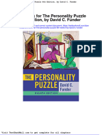 Full Download Test Bank For The Personality Puzzle 8th Edition by David C Funder PDF Full Chapter