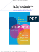Full Download Test Bank For The Norton Introduction To Philosophy 2nd by Rosen PDF Full Chapter