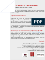 Escola de História Da Ciência Da UFMG: A Quem Se Destina o Curso?