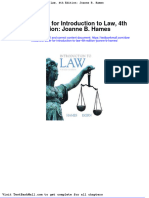 Full Download Test Bank For Introduction To Law 4th Edition Joanne B Hames PDF Full Chapter