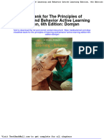 Full Download Test Bank For The Principles of Learning and Behavior Active Learning Edition 6th Edition Domjan PDF Full Chapter