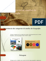 Categorias de Analise Da Geografia