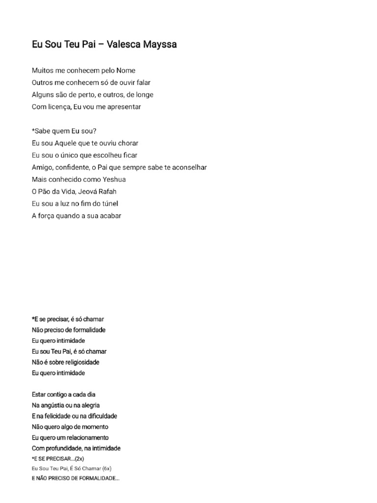 Hino Sou Eu Letra : Fabiana Anastácio l Sou Eu [PLAYBACK COM LETRA] – TVHGD