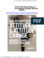 Full Download Test Bank For The Psychology of Attitudes and Attitude Change Second Edition PDF Full Chapter