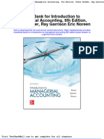 Full Download Test Bank For Introduction To Managerial Accounting 9th Edition Peter Brewer Ray Garrison Eric Noreen PDF Full Chapter