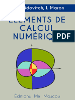 Eléments de Calcul Numérique - Mir - 1973