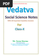 Class X Social Science Notes English