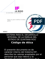 codigo etica DIF