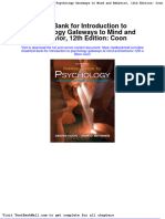 Full Download Test Bank For Introduction To Psychology Gateways To Mind and Behavior 12th Edition Coon PDF Full Chapter