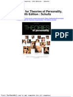 Full Download Test Bank For Theories of Personality 10th Edition Schultz PDF Full Chapter