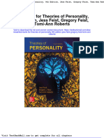 Full Download Test Bank For Theories of Personality 9th Edition Jess Feist Gregory Feist Tomi Ann Roberts PDF Full Chapter