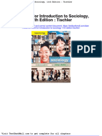 Full Download Test Bank For Introduction To Sociology 11th Edition Tischler PDF Full Chapter