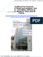 Solution Manual For Financial Accounting Theory and Analysis: Text and Cases, 11th Edition, Richard G. Schroeder, Myrtle W. Clark Jack M. Cathey