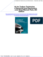 Full Download Test Bank For Todays Technician Automotive Electricity and Electronics Classroom and Shop Manual Pack 6th Edition PDF Full Chapter