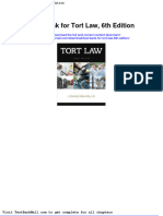 Full Download Test Bank For Tort Law 6th Edition PDF Full Chapter
