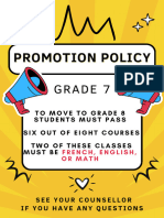 Grade 7 and 8 Promotion Policy