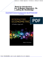 Full Download Test Bank For Introductory Econometrics A Modern Approach 7th Edition Jeffrey M Wooldridge PDF Full Chapter