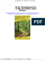 Full Download Test Bank For Transitioning From LPN VN To RN 2nd Edition Gene Duncan PDF Full Chapter