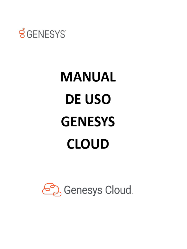 Manual Genesys Cloud | PDF