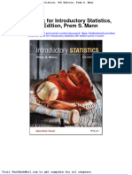 Full Download Test Bank For Introductory Statistics 9th Edition Prem S Mann PDF Full Chapter