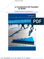 Full Download Test Bank For Investments 9th Canadian by Bodie PDF Full Chapter