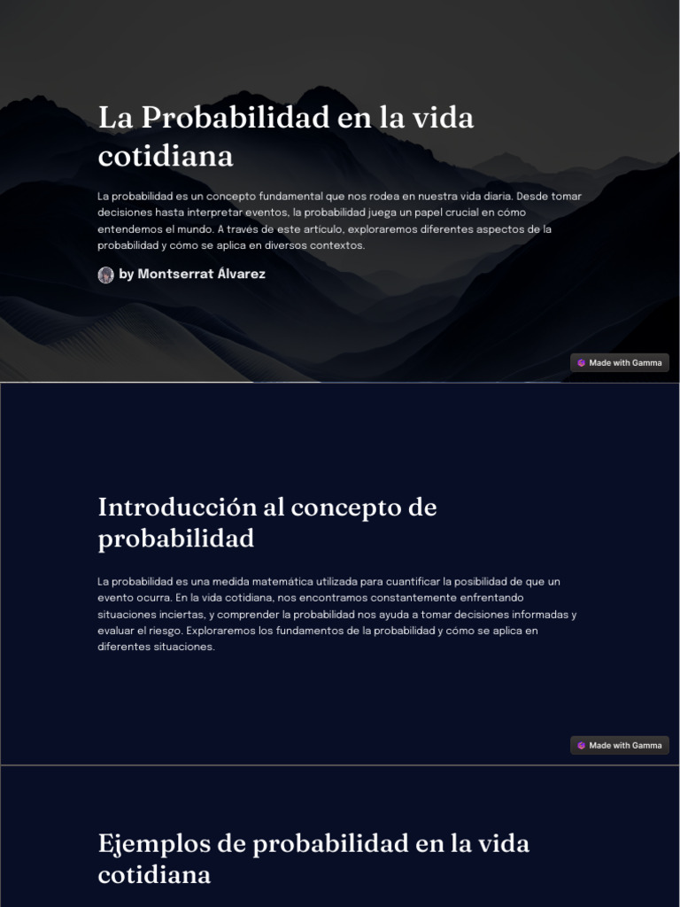 Aplicaciones de la Probabilidad Diaria | PDF | Probabilidad | Incertidumbre