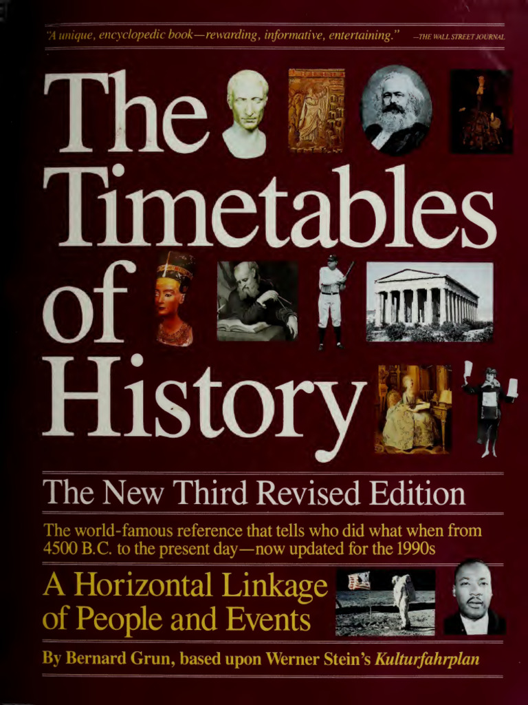 The timetables of history a horizontal linkage of people and events